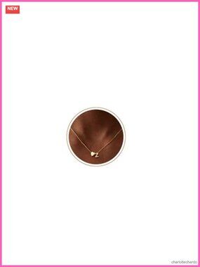 14K Gold Plated Heart Initial Necklace Letter A Pendant